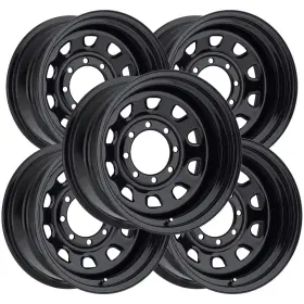 84h5165ns Vision Set-5 84 D Window 15x10 5x4.5 Inch -39mm Gloss Black Wheels Rims 15