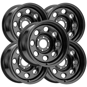 85h6783ns Vision Set Of 5 85 Soft 8 16x7 6x5.5 Inch 0mm Gloss Black Wheels Rims 16