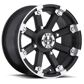 393-148156mbml4 Vision Atv One 14x8 393 Lockout 4x156 -10.2 Black Machined Wheel Rim 131.1