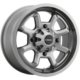 Vision Atv 415-147110gm4 One 14x7 415 Bomb 4x110 2.5 Gunmetal Wheel Rim 86