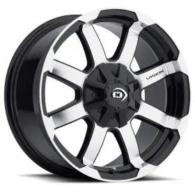 413-8887gbmf18-4n Vision Off-road Wheels 413 18x8.5 18 Gloss Black Machined Face 8x180 Qty 4