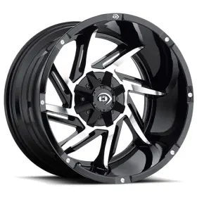 422z8993gbmf12-4n Vision Off-road Wheels 422 18x9 12 Gloss Black Machined 6x135 6x139.7 Qty 4