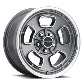 Vision Wheel 148-7885sgmf0 Wheels 148 Shift 17x8 5x5.5 0mm Gray Matte With Machined Lip
