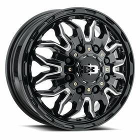 Vision Wheel 410-7680gbmsf 410 Korupt 17x6.5 8x200 121.35mm Gloss Black/milled