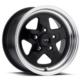 521h5865b0 Vision Wheel Wheels 521h Nitro 15x8 5x4.5 0mm Black Gloss With Machined Lip