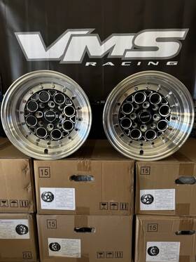 Vms Racing Vwre004 Revolver Rims 13x8 4x114.3 20 Offset 5.29 Inch Backspace Set Of Two