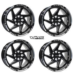 Vms Racing Vwty002 Qty 4 Typhoon 15x8 Drag Race Wheels Rims 20 Et 5x100 5x114.3 5.30 Bs