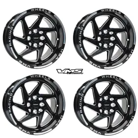 Vwty002 Vms Racing Qty 4 Typhoon 15x8 Drag Race Wheels Rims 20 Et 5x100 5x114.3 5.30 Bs