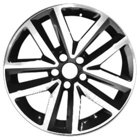 Volkswagen 196743134475 Refurbished 18x7.5 Machined Gloss Black Wheel Fits 2012-2014 Jetta