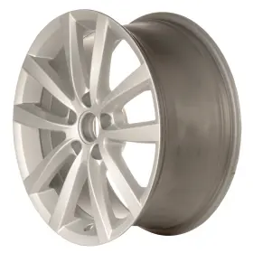 3aa601025ad8z8 Volkswagen 17x7.5 5 Double Spoke Refurbished Aluminum Wheel Painted Silver 560-69920