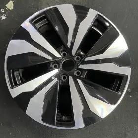3qf601025tfzz Volkswagen Machined Black Atlas Cross Sport Oem Wheel 18 Inch 2024 Factory 70113