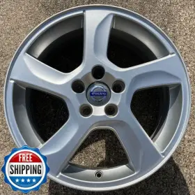 70368 Volvo S60 V60 2011 2012 2013 Factory Wheel 17 Inch Rim Silver With Cap #b