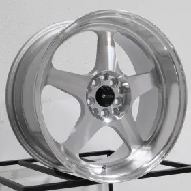 Vors 781119508594 17x8/17x9 Sp1 5x100/5x114.3 35/30 Silver Machined Wheels Rims Set 4 73.1