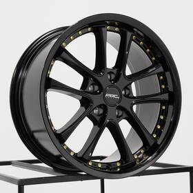 Vors Ar05178051435bk/used Used 17x8 Ar5 Custom 5x108 35 73.1 Black Wheels Set-4
