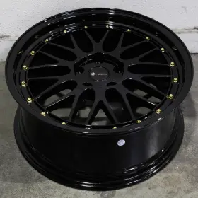 Vr08198551435gb Vors 19x8.5 Gloss Black Wheels Vr8 5x114.3 35 Set Of 4 73.1 New