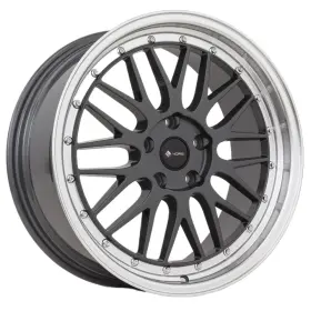 Vr08199551422hb Vors Vr8 19x9.5 5x114.3 Et22 Hyper Black Machine Lip Chrome Rivet Qty Of 4