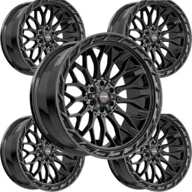503201057-18gb Vortek Set-5 Vrp-503 20x10 6x135/6x5.5 Inch -18mm Gloss Black Wheels Rims 20 503201057-18gb Vortek Set-5 Vrp-503 20x10 6x135/6x5.5 Inch -18mm Gloss Black Wheels Rims 20