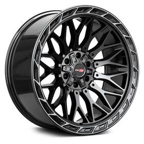 Vortek 5032094418bdctr Vrp-503 Inferno Wheels 20x9 18 5x150 110.3 Black Rims Set Of 4