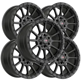 6062095418mb Vortek Set Of 5 Vrt-606 20x9 6x120/6x5.5 Inch 18mm Matte Black Wheels Rims