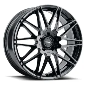 285-5008-40 Voxx 20x8.5 Nice Gloss Black Wheels 5x4.25/5x4.5 40mm Set Of 4