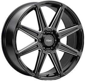 Voxx Road Wheels 285-5009-35 20 Inch Gloss Black Milled Rocca Fits Jeep Grand Cherokee 5x127 35