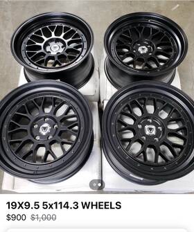 Vulcan Wheels Msh-99565-12-mbk 19 Inch 5x114.3