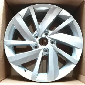 561601025s Vw 1 Wheel Rim For Passat Recon Oem Nice Bright Hyper Painted