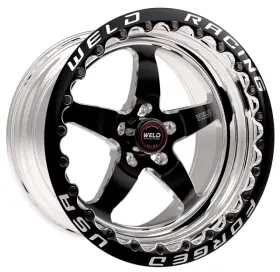 71hb7100w67f Weld S71 17x10 / 5x115mm Bp 6.7 Inch Bs Black Wheel High Pad - Single