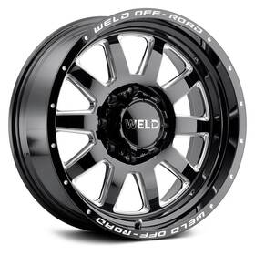 Weld Off-road W10209082501 Off-road Stealth W102 Wheels 20x9 8x165.1 125.1 Black Rims Set Of 4
