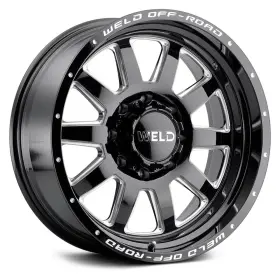 W10209082501 Weld Off-road Stealth W102 Wheels 20x9 8x165.1 125.1 Black Rims Set Of 4