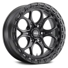 W10889089451 Weld Off-road Ledge Six W108 Wheel 18x9 -12 6x135 87.1 Black Single Rim
