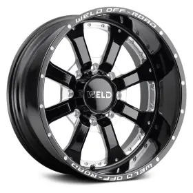 W12500082476 Weld Off-road Granada 8 W125 Wheel 20x10 -18 8x165.1 125.1 Black Single Rim