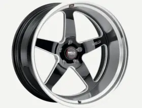 S10428573500 Weld Racing Proformance Ventura Wheels Set Of 2 Gloss Black 22x8.5 6 5x127 78.1