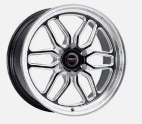 S1528c071n32 Weld Racing Charger Challenger Laguna Drag 18x5 Wheel Gloss Black Milled 5x115