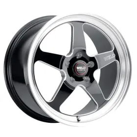 S15588071p05 Weld Racing 1 New 18x8 Performance Ventura Drag Gloss Black Milled 5x115 Et5 Wheel Rim