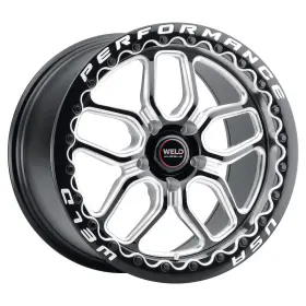 S90700575p38 Weld Racing 4 New 20x10.5 Performance Laguna Beadlock Black Mill 5x127 5x5 Et38 Wheel