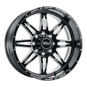 W13200017475 Weld Racing 1 New 20x10 Off-road Cheyenne Gloss Black Milled 8x170 Et-18 Wheel Rim
