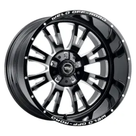 W15809082575 Weld Racing 4 New 20x9 Off-road Slingblade Black Milled 8x165.1 8x6.5 Et20 Wheel Rim