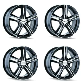 3262-6711b Wheel One Set 4 16 Inch Touren Tr62 16x7 Black Machined Face Wheels 5x110 5x115 40mm Rims
