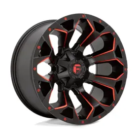 D78718902645 Wheel Pros Fuel 1pc Wheels Rim D787 Assault 18x9 5x4.5/5.0 Et-12 78.1cb Matte Black Red