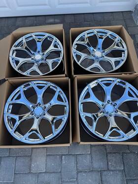 Wheel Replicas Repf0122106135 25e-c Ford Shelby Super Snake Replica 22x10 6x135 25 87.1 Chrome- 4 Wheels