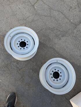 Wheel Vintiques 14-5801542 Pair 15x8 Gennie 5 On 5/5 5.5 Chevy Blazer Cadillac Buick