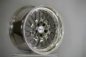 50189503-t Whistler Wheels New Set Of 4 Sk1-t 18x9.5 5x1143 22et Chrome Tw Mesh With Rivets