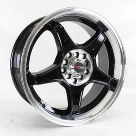 Wtautopart Auto Parts Dr8187054073gb Drag Dr-8 Wheels Gloss Black Machined Lip 18x7 5-100/114.3 40 Offset