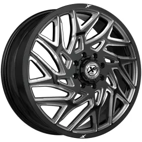 229f228258110gbm Xf Off-road Xf-229 Dually Front 22x8.25 8x6.5 Inch Black/milled Wheel Rim 22