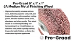 Pro-graad Metal Finishing Wheel Aluminum Oxide Maroon Convolut New. Price: $91.34.