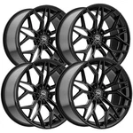 (qty 4) Select Precision S105 Syndicate 22X9 5X120 +38MM Satin Black Wheels Rims New. Price: $2252.00.