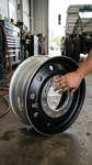22.5" X 12.25" Alcoa Aluminum Wheel Dura-black Hub Pilot 10 Bolt Holes 285.75MM New. Price: $569.99.