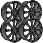 (set Of 4) Oe Wheels CV95 22X9 6X5.5" +28MM Gloss Black Rims 22" Inch New. Price: $1342.96.