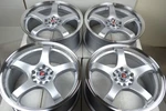 New Set Of Ddr 18" Fuzion Silver Polished Lip 18X8 Wheels Rims 5X100 5X114.3. Price: $859.00.